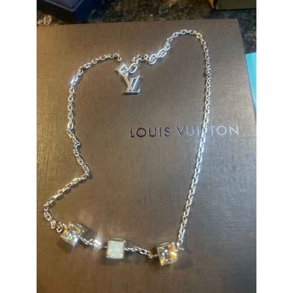 Louis Vuitton Crystal Gambles Station Necklace with box - Picture 4 of 8